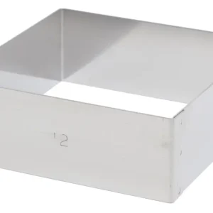 Superprijs De Buyer taartring vierkant 12 cm rvs