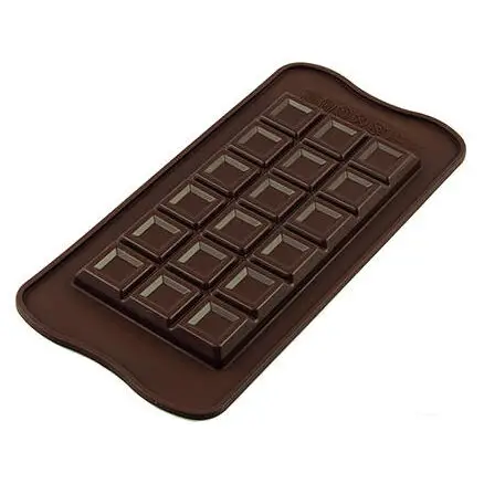 Silikomart EasyChoc Tablette Choco Bar 15,5 x 8 cm silicone bruin Veilige Betaling