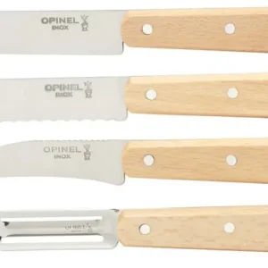 Lage Kosten Opinel Essentials messenset rvs naturel 4-delig