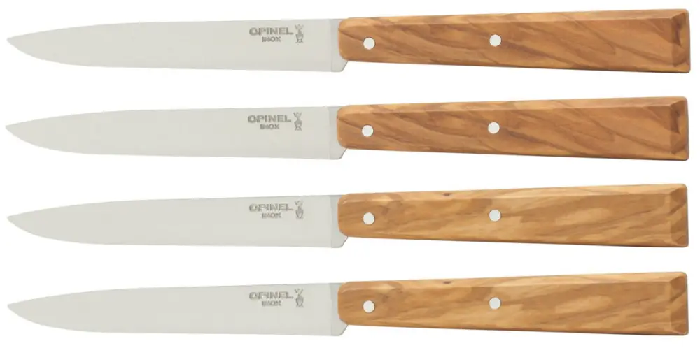 Opinel steakmessenset No. 125 11 cm rvs bruin 4 stuks Shop Nu
