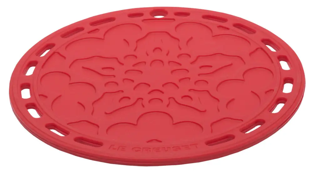 Le Creuset pannenonderzetter ø 20 cm silicone rood Lage Prijs