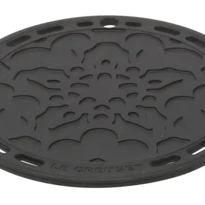 Le Creuset pannenonderzetter ø 20 cm silicone zwart Uitverkoop