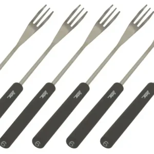 Shop Nu Spring fonduevork 26 cm kunststof zwart 6 stuks