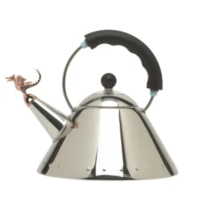 Alessi Tea Rex fluitketel 2 liter rvs zwart Dagaanbieding