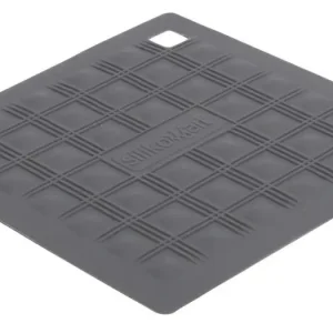 Silikomart pannenlap vierkant 18 cm silicone grijs Populair