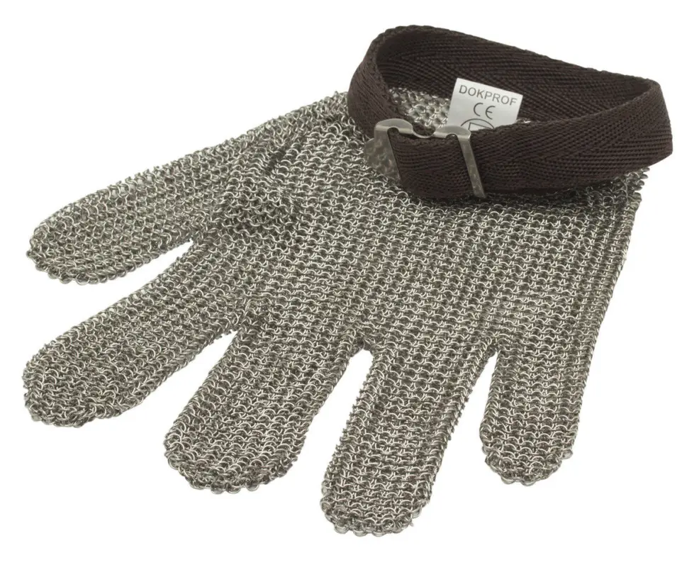 Dagaanbieding Oldenhof oesterhandschoen XXS rvs bruin