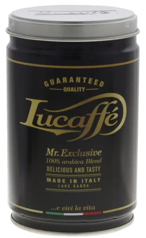 Express Levering Lucaffé Mr. Exclusive 100% Arabica gemalen koffie 250 gram