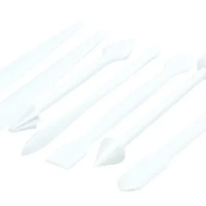 Oldenhof decoratieset 14 cm kunststof wit 7-delig Gratis Retour