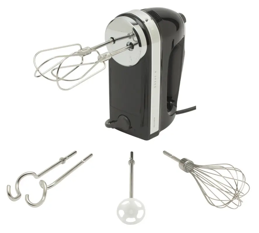 Betaalbaar KitchenAid handmixer met accessoires kunststof zwart 8-delig