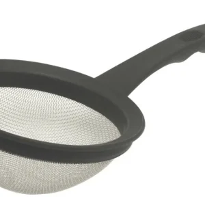 Oldenhof bolzeef met zwarte greep rond 14 cm rvs-kunststof Bestel Nu