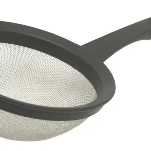 Voordeelprijs Oldenhof bolzeef met zwarte greep rond 16 cm rvs-kunststof