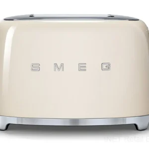 Gereduceerde Prijs Smeg 50's style broodrooster 2 sleuven staal crème