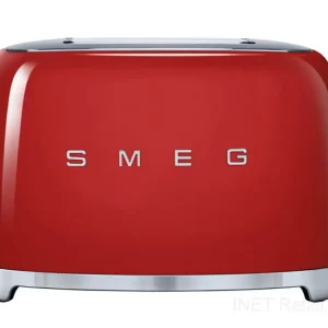 Gecertificeerd Smeg 50's style broodrooster 2 sleuven staal rood