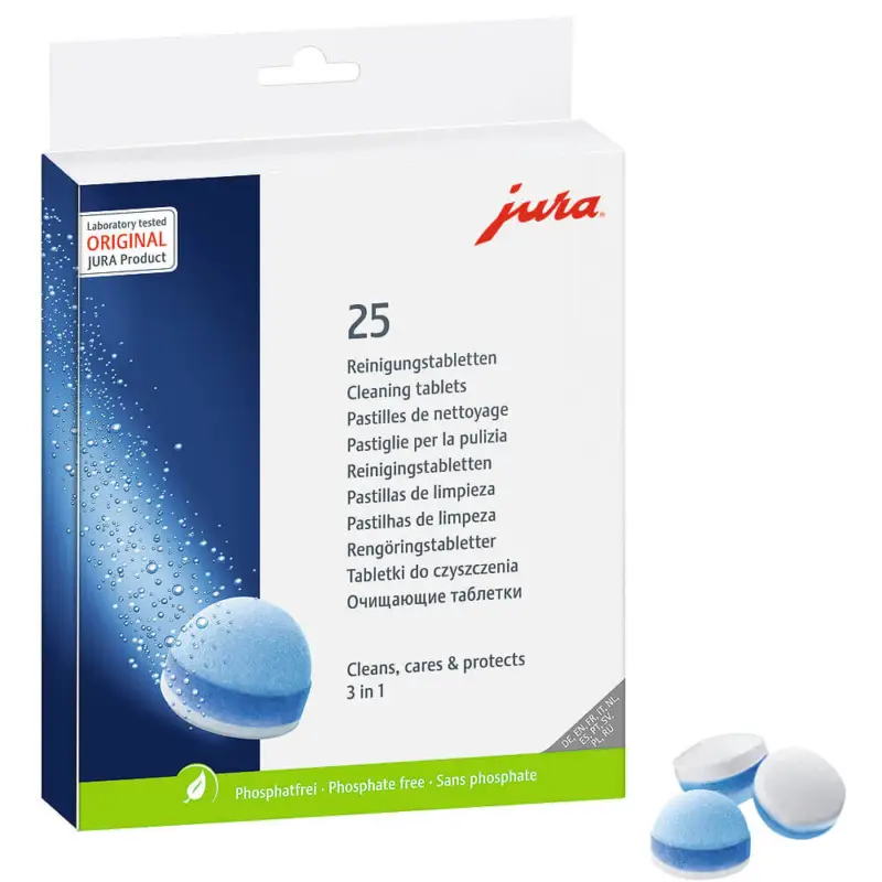 Direct Beschikbaar JURA 3-in-1 reinigingstabletten 25 stuks