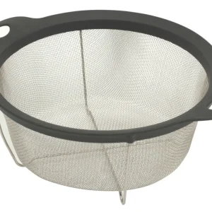Oldenhof staande zwarte zeef rond 25,5 cm rvs zwart Laatste Versie