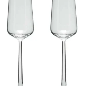 Iittala Essence champagneglas 210 ml glas transparant 2 stuks Seizoensaanbieding