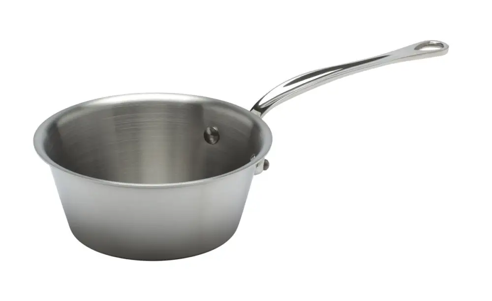 Laatste Versie Mauviel M'Cook conische sauspan ø 16 cm rvs