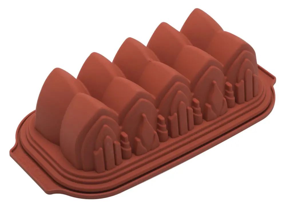 Beperkte Voorraad Silikomart bakvorm kathedraal 30 cm silicone bruin