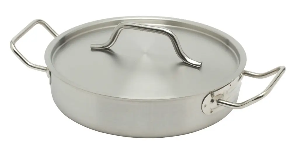 Inoxibar industriële lage braadpan ø 24 cm rvs mat Lage Prijs