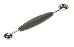 Koopje OXO Good Grips tweezijdige meloenboor ø 3 cm en ø 2,5 cm rvs zwart