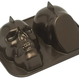 Nordic Ware 3D Haunted Skull schedelbakvorm aluminium bronskleurig Superprijs