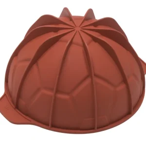 Superprijs Silikomart bakvorm halve voetbal ø 18 cm silicone bruin