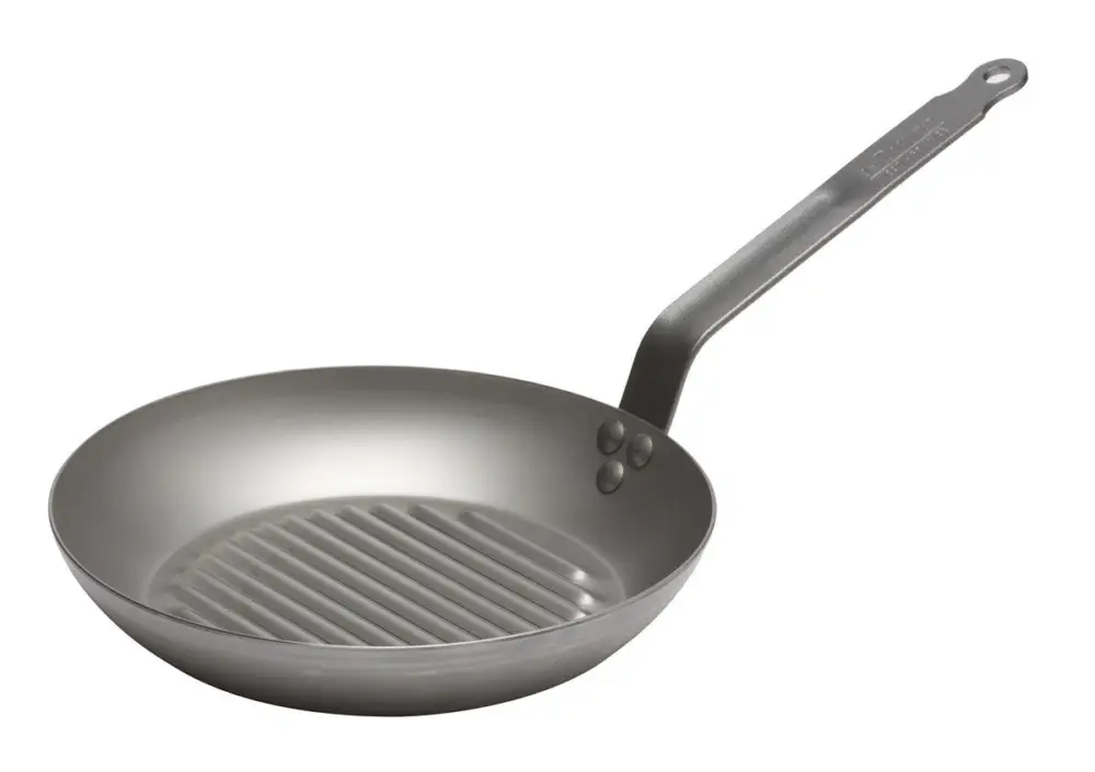 De Buyer Carbone grillpan ø 26 cm plaatstaal Laatste Kans