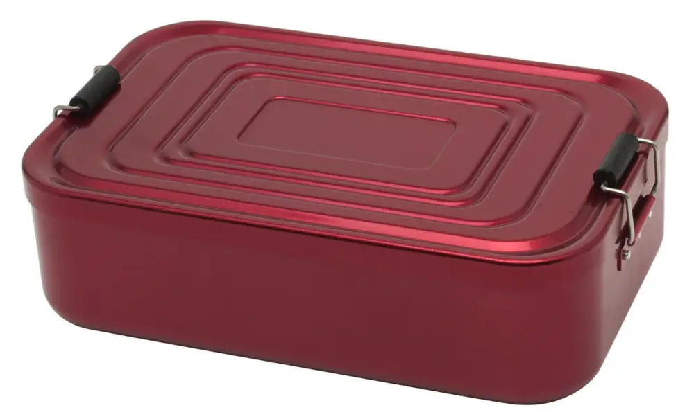 Gereduceerde Prijs Küchenprofi lunchbox 23 x 15 cm aluminium rood