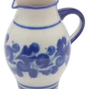 Lage Kosten Oldenhof karaf met schenktuit 1,5 liter keramiek blauw