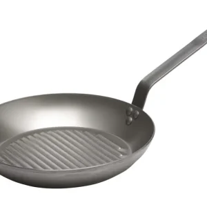 Gecertificeerd De Buyer Carbone grillpan ø 30 cm plaatstaal