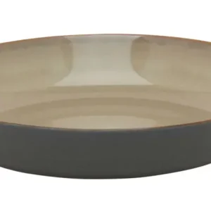 Snelle Levering Serax Terres de Rêves schaal rond ø 21 stoneware misty grey - donkerblauw