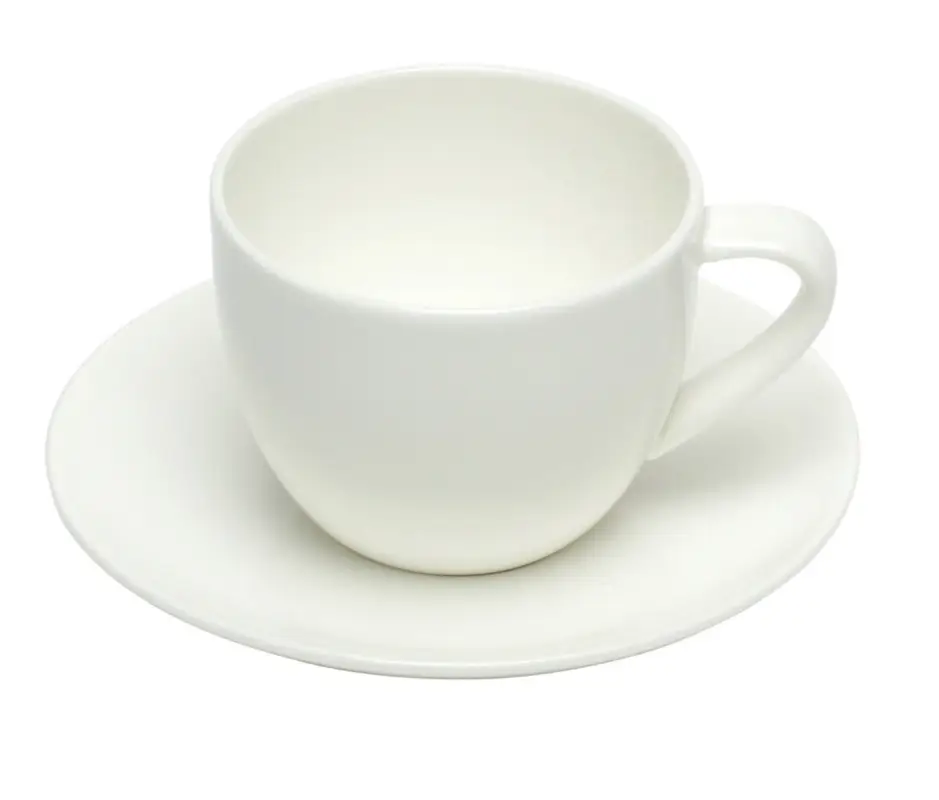 Direct Verzonden ASA Selection à Table kop met schotel 250 ml porselein wit 2-delig