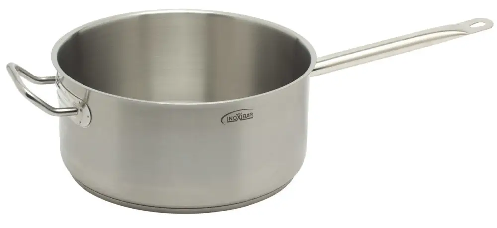 Inoxibar industriële diepe sauteerpan 28 cm rvs mat Laatste Kans