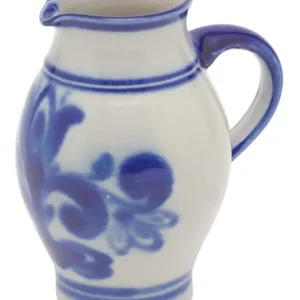 Oldenhof karaf met schenktuit 500 ml keramiek blauw Beperkte Voorraad
