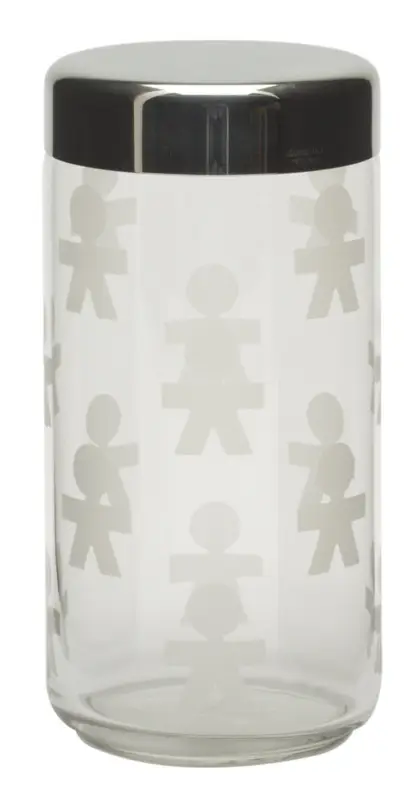 Alessi Girotondo bewaarpot 1,5 liter glas Gratis Retour