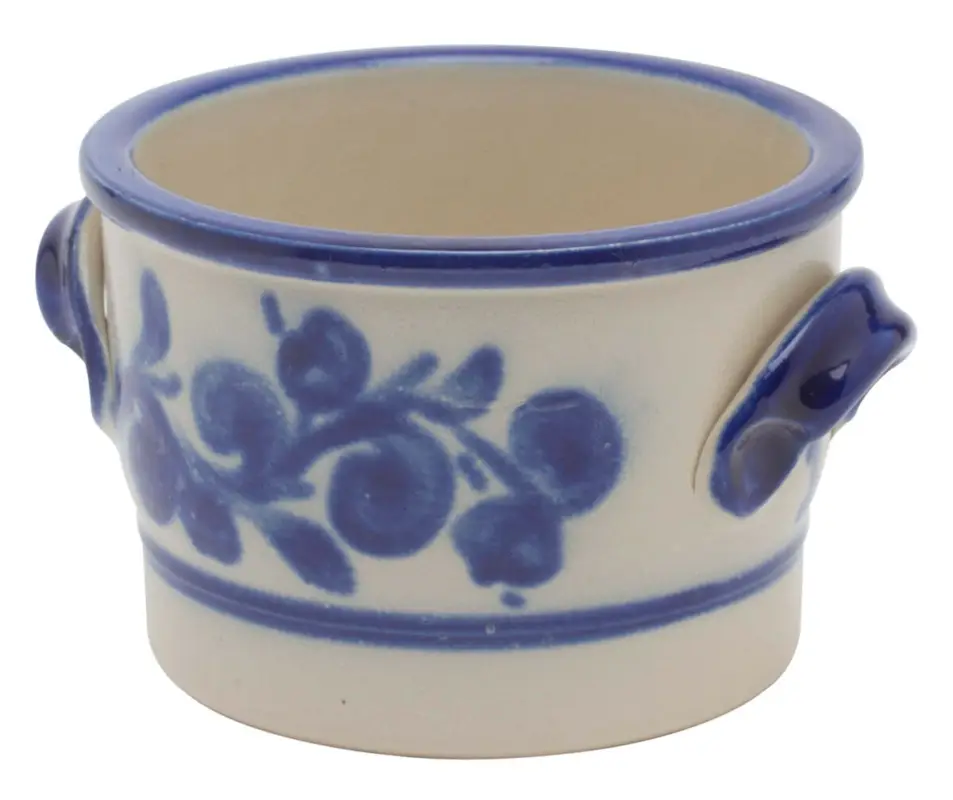 Laatste Kans Oldenhof Keulse pot met oortjes 1 liter keramiek blauw