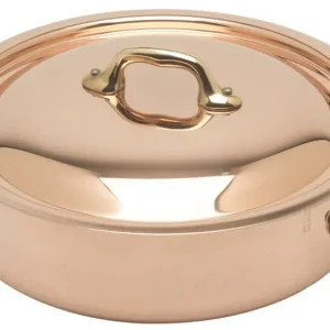 Mauviel M'150B braadpan met deksel ø 24 cm koper bronzen greep Fabrieksprijs