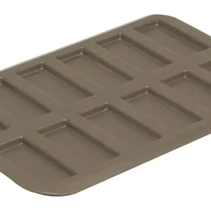Gobel bakvorm 12 mini financiers 7,5 x 3 cm staal bruin Bestel Nu