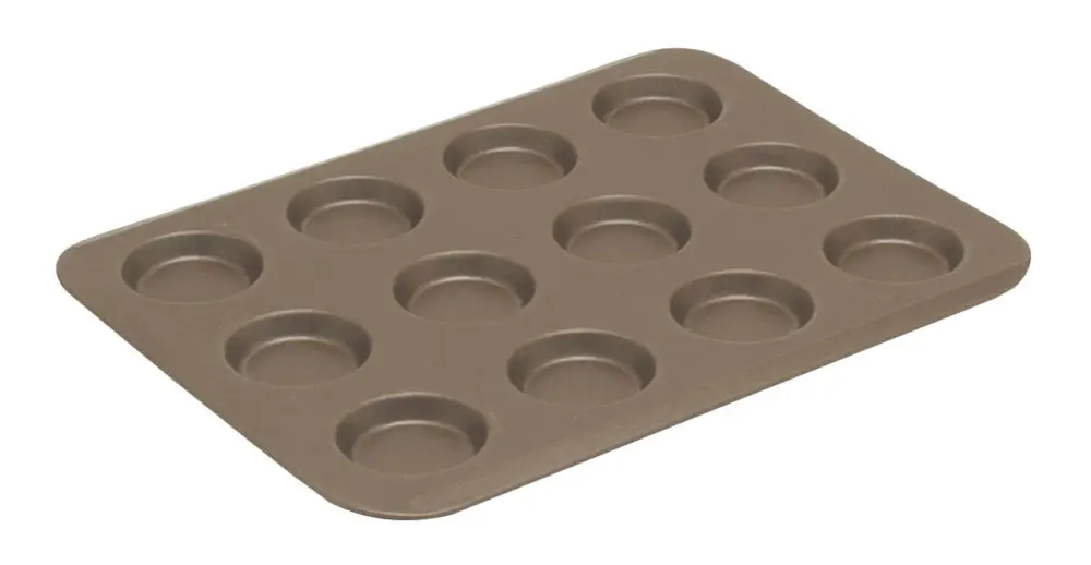 Nieuw Gobel bakvorm 12 tartelettes ø 5 cm staal bruin