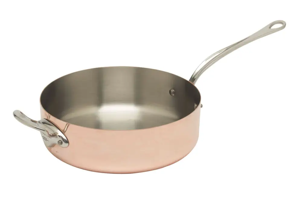 Seizoensaanbieding Mauviel M'150S sauteerpan ø 28 cm koper met rvs greep