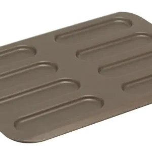 Veilige Betaling Gobel bakvorm 8 éclairs 12 x 4 cm staal bruin