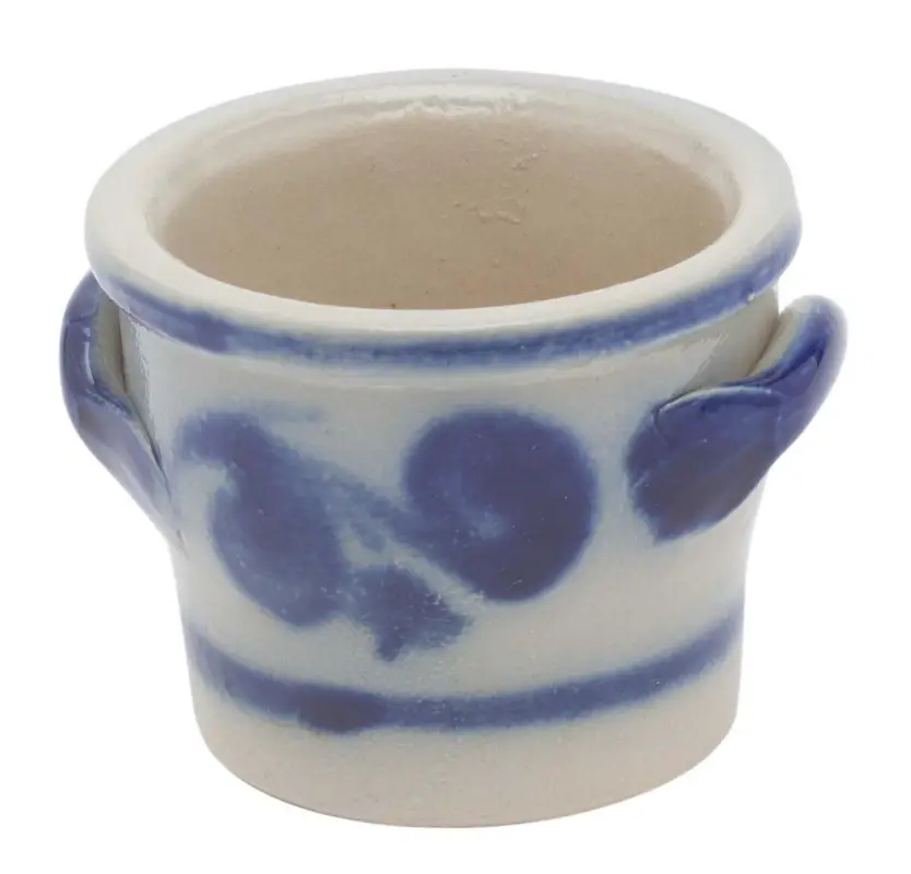 Alleen Vandaag Oldenhof Keulse pot met oortjes 50 gr keramiek blauw