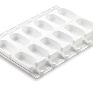 Exclusieve Aanbieding Silikomart SteccoFlex ijsvorm 12 ijsjes 9 x 5 cm silicone wit