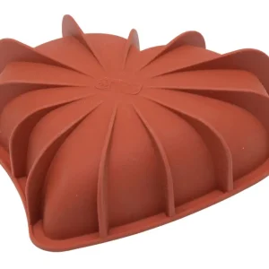 Koop Vandaag Silikomart bakvorm hart 20,5 x 18,6 cm silicone bruin