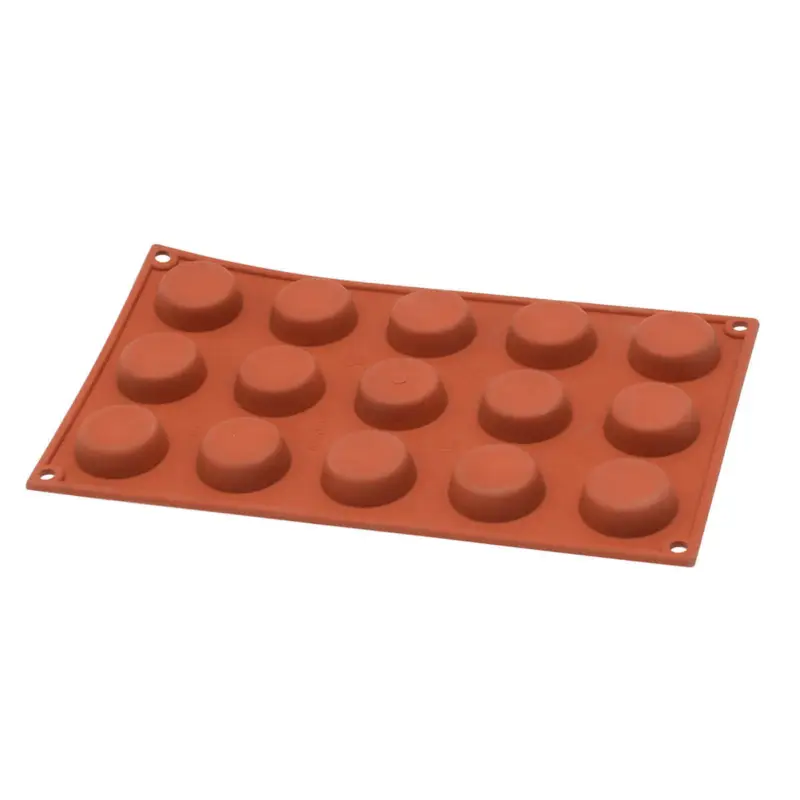 Silikomart Tortina bakvorm 15 schijven silicone bruin Op = Op