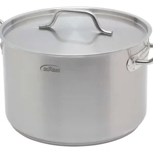 Koop Vandaag Inoxibar industriële soeppan 11 liter ø 28 cm rvs mat