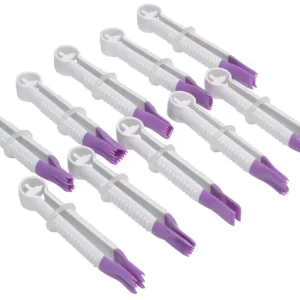 Hete Deal Fat Daddio's Fondant Crimper Set decoratietang 10 cm paars 10 stuks