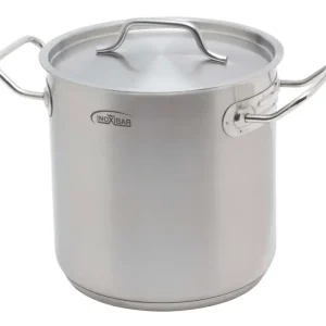 Beperkte Voorraad Inoxibar industriële soeppan 16 liter ø 28 cm rvs mat