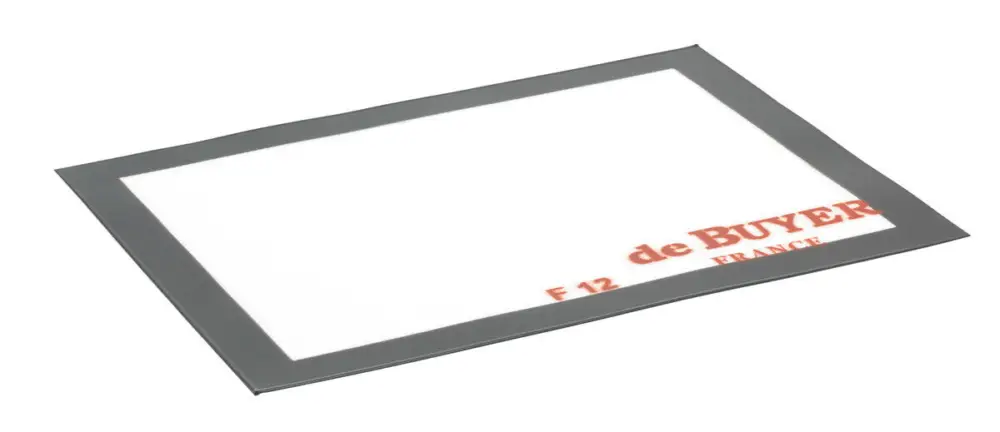 Koopje De Buyer bakmat 40 x 30 cm silicone wit