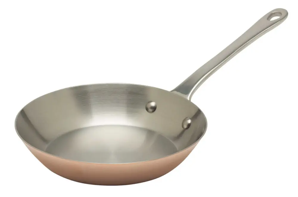 Mauviel M'minis M'150s koekenpan ø 12 cm koper met rvs steel Direct Verzonden